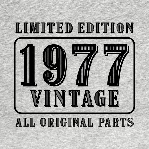 All original parts vintage 1977 limited edition birthday by colorsplash